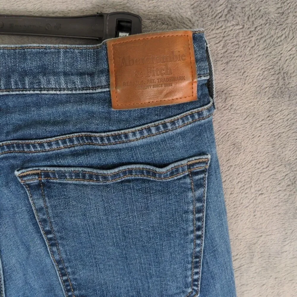 Abercrombie & Fitch Jeans Mens 32x32 Straight Stretch 90s Denim Dark Wash